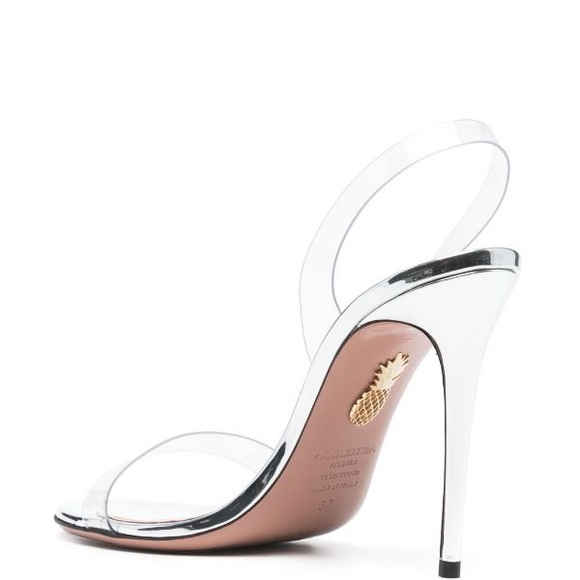 Aquazzura
So Nude Plexi 105mm metallic sandals
NEW never worn - Picture 5 of 5